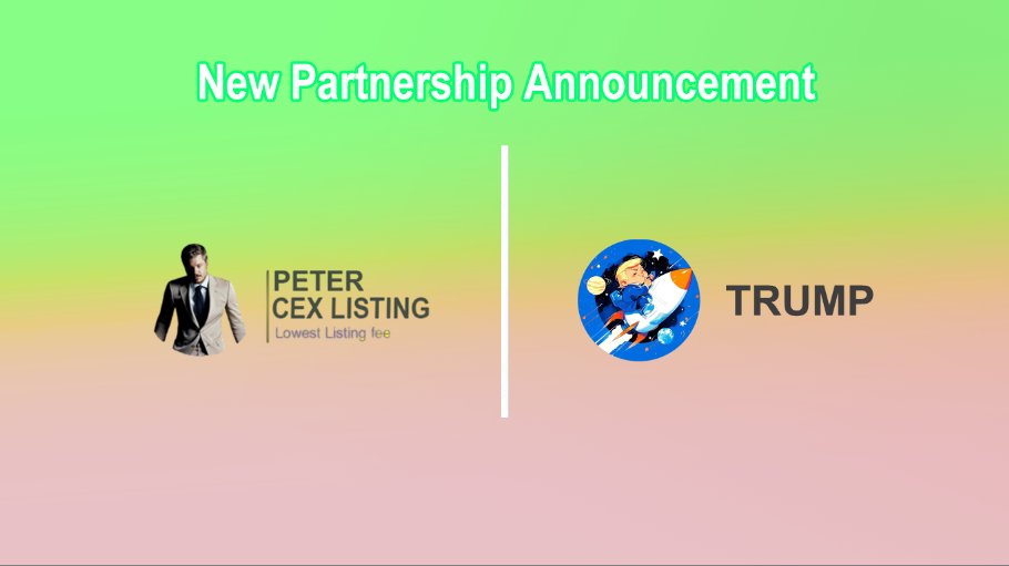 📣 Partnership Announcement🤝

💰 Thank You TRUMP <a href="/TRUMP/">The Trump Organization</a>  to trust and made a strategic partnership with Peter - Listing Exchanges. 

✅ Peter_Listing Team will help them to get listing on Top tier exchanges by insider connections at lower than official price.
