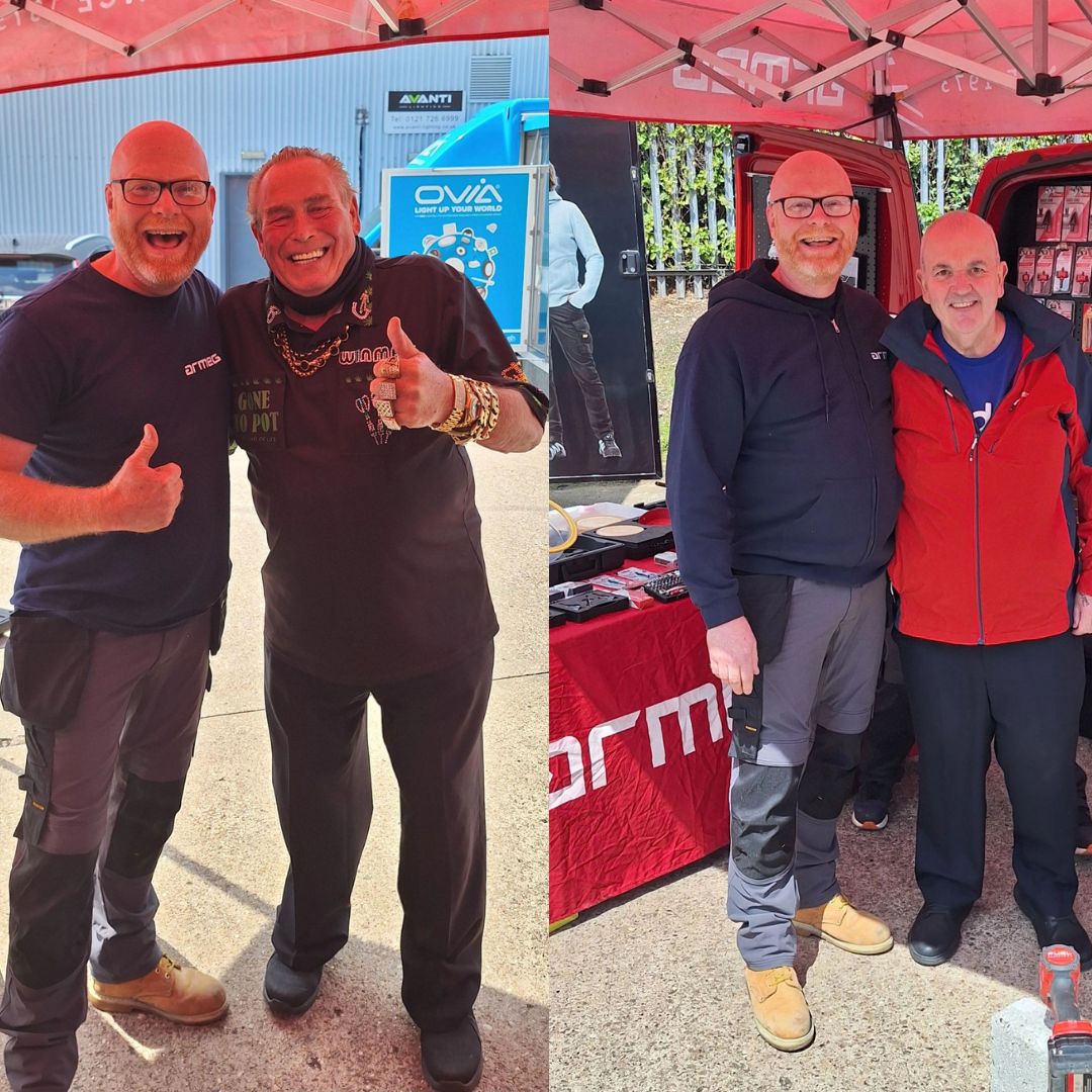 armeguk's tweet photo. Our trade legend Phil Gould met 2 darts legends @PhilTaylor and @BobbyGeorge180 at the CEL Electrical Ltd trade day yesterday! Looks like it made his day!
https://t.co/BxR0x5TAtk
#TradeDays #Demos #ArmegInAction #LegendsMeetingLegends #BritishDarts https://t.co/abhQrJHv6R