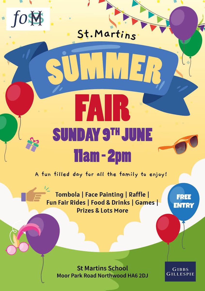 🌞🎉 We look forward welcoming friends and families to our annual Summer Fair this Sunday! 😊🎪

#summerfair
#fosm
