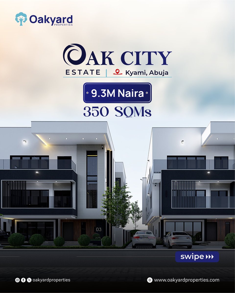 oakyardproperty's tweet photo. Don’t miss out on exclusive land investment opportunities. Swipe through to discover prime plots under 10M Naira.
Act fast and invest in your future today!

#LandInvestment #RealEstateInvesting https://t.co/r8XdvjpPbK