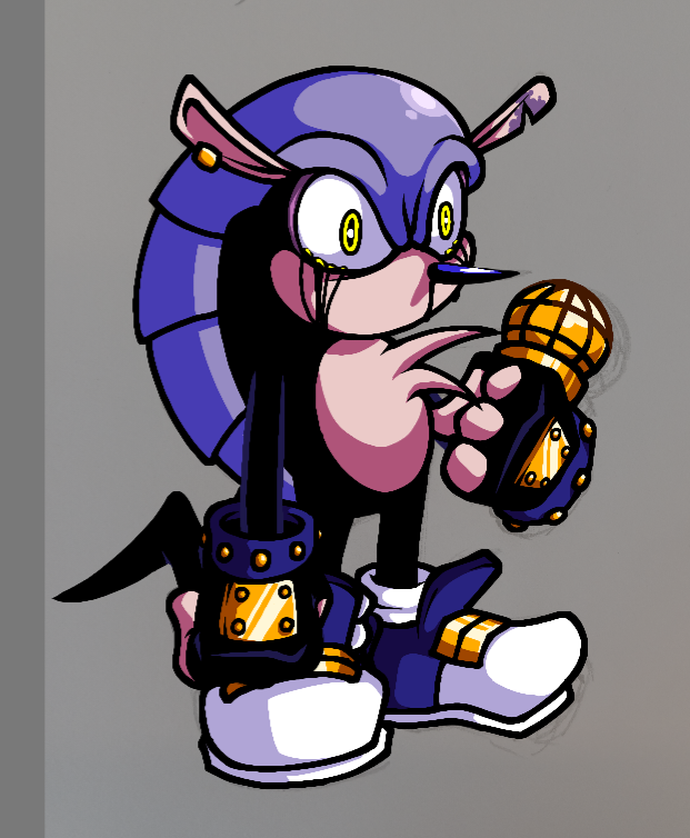 DsidesRewritten's tweet photo. " They Opened the box and I came, now all they can do is scream my name. " 
This is our general design for Sillyniah, he gets uglier we promise :) 
art by @ThWinterReaper (peak) 
#sonicexefnf #sonicexe #FNF #FNFDsides #dsides #sonic https://t.co/WkvBvyIVgX