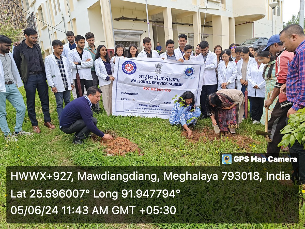awanshai's tweet photo. Tree Plantation at NEIAH campus along with our NSS volunteers on World Environment Day. https://t.co/9SipvxoMmu