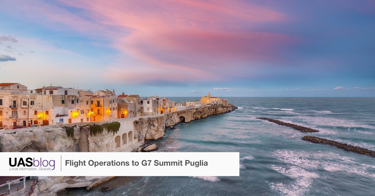 UAS_aero's tweet photo. #UASblog
Heads of State from the G7 countries of the US, UK, Canada, France, Germany, Japan, and Italy will descend on Puglia for the G7 Summit next week.
The three closest international airports, Bari (LIBD), Brindisi (LIBR), and Taranto (LIBG) will be closed to non-event related business aviation flights between June 11-17.
Here's what operators need to know. Read more: https://t.co/E5ORoNYUkg
#G7 #SummitG7 #Italy #FlyPrivate