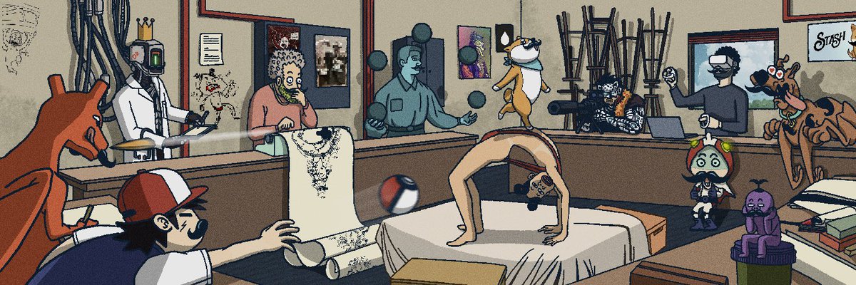 Finally, The Art Class Banner is done! 
SUUUPER excited to finish it as soon as possible. 

Recognize anyone in this artwork? Feel free to Tagging Them😘

For those who ❤️ this banner, can get it on <a href="/mallow__art/">Now found at @mallowdotart</a>. 
Link Below👇🏽