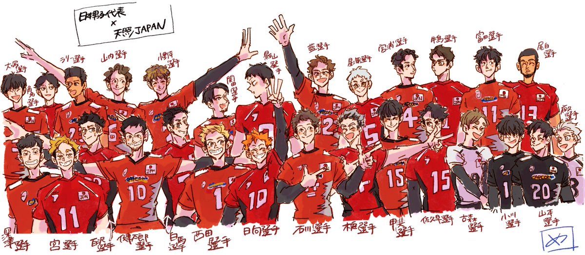🏐日本代表×ハイキューの天照Japan