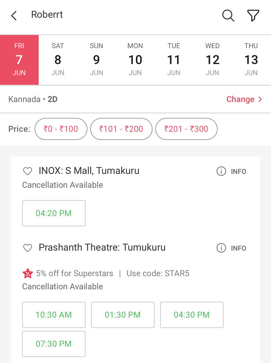 HDFanTweets's tweet photo. #Roberrt Re - Release🔥
Tumkur Bookings opened 🕺🥳
#DBoss #RoberrtReRelease #BossOfSandalwood @dasadarshan https://t.co/eA7r8m5RRr