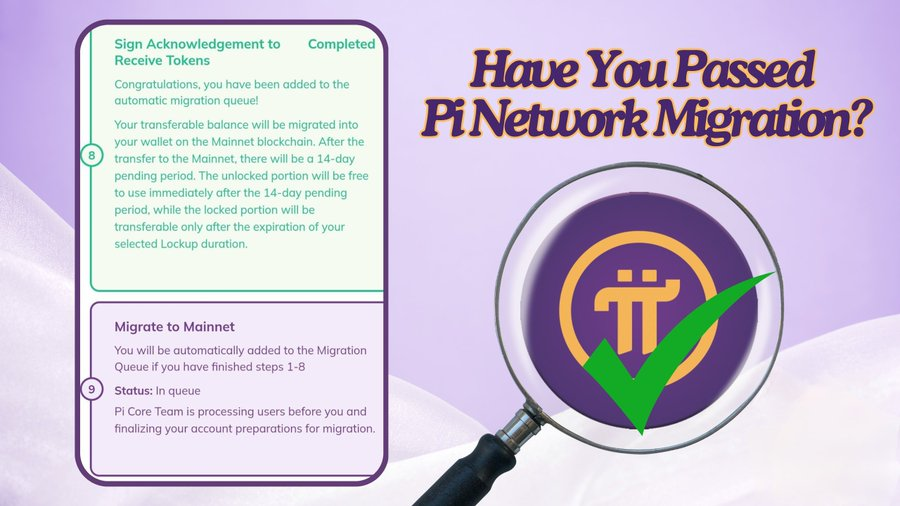 PiNewsMedia's tweet photo. 🤔HAVE YOU PASSED #PINETWORK MIGRATION?

♻️ RETWEET = YES
💬 COMMENT = NO

Let us know

Like ❤️, Repost 🔄, Reply 💬 https://t.co/cGAeEvWMnP