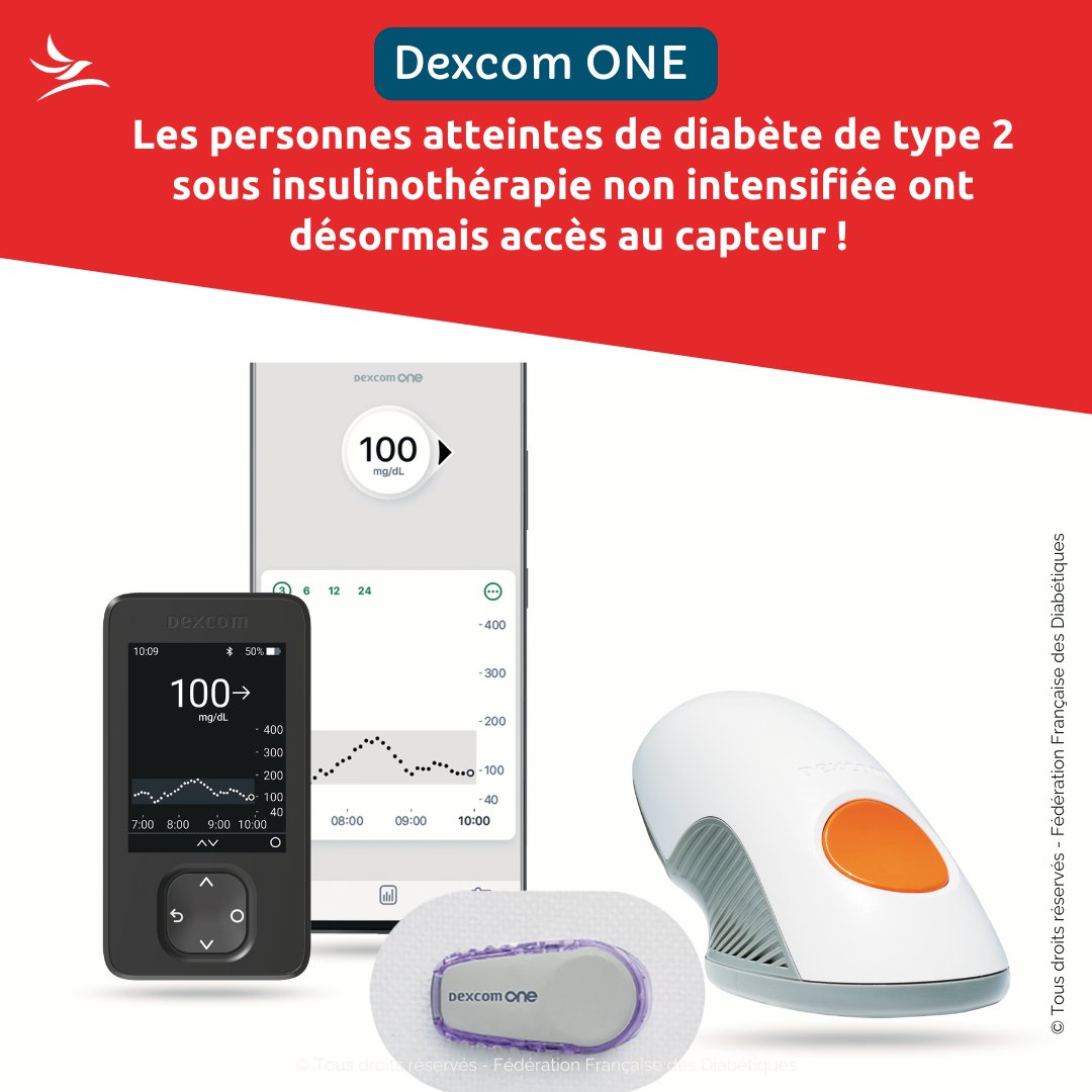 FedeDiabete's tweet image. ✨ Grande nouvelle pour les personnes atteintes de diabète de type 2 sous insulinothérapie non intensifiée ! Le Dexcom ONE est maintenant accessible pour une meilleure gestion du glucose.
swll.to/uRNdv
#dexcomone #diabetetype2 #mcg