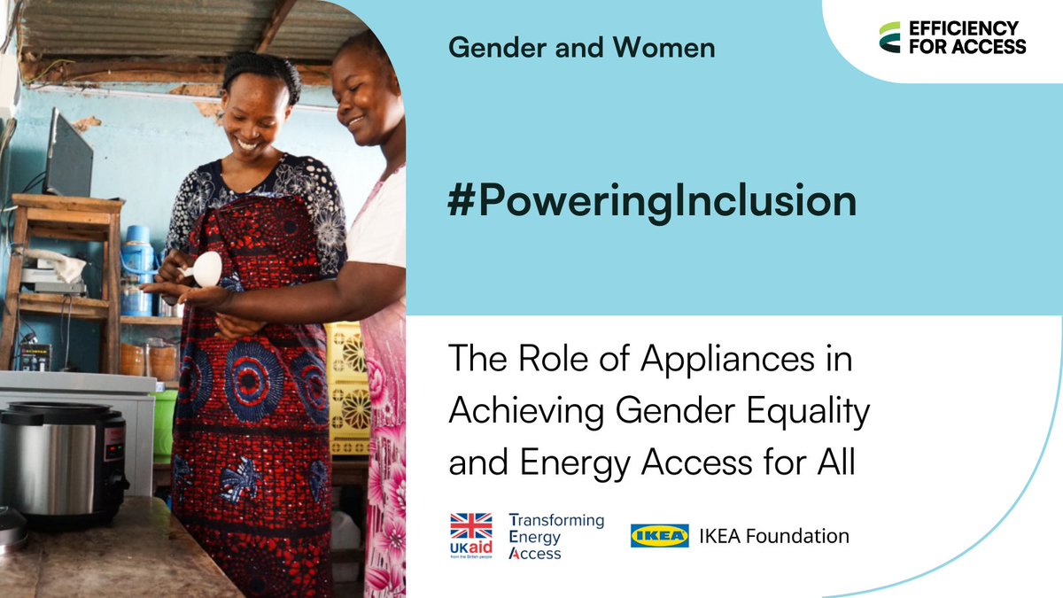 EforA_Coalition's tweet photo. Energy-efficient, off-grid appliances are crucial for delivering benefits to millions lacking modern energy. Our policy brief urges governments to include these in energy access strategies, helping to address gender bias.
Read here: https://t.co/nZ9F4Y4uWa
#PoweringInclusion https://t.co/Uzgqbr028m