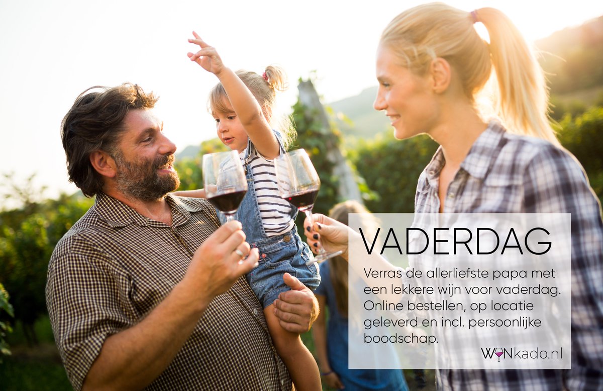 #vaderdag Bestel nu je vaderdagkado op wijnkado.nl
