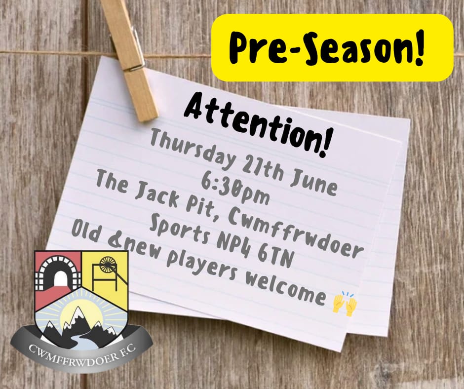 Preparations for the 2024/25 season get underway later this month! With both teams earning promotion, we welcome all old and new players to pre season training to push for an even more successful future! 💪⚽️❤️