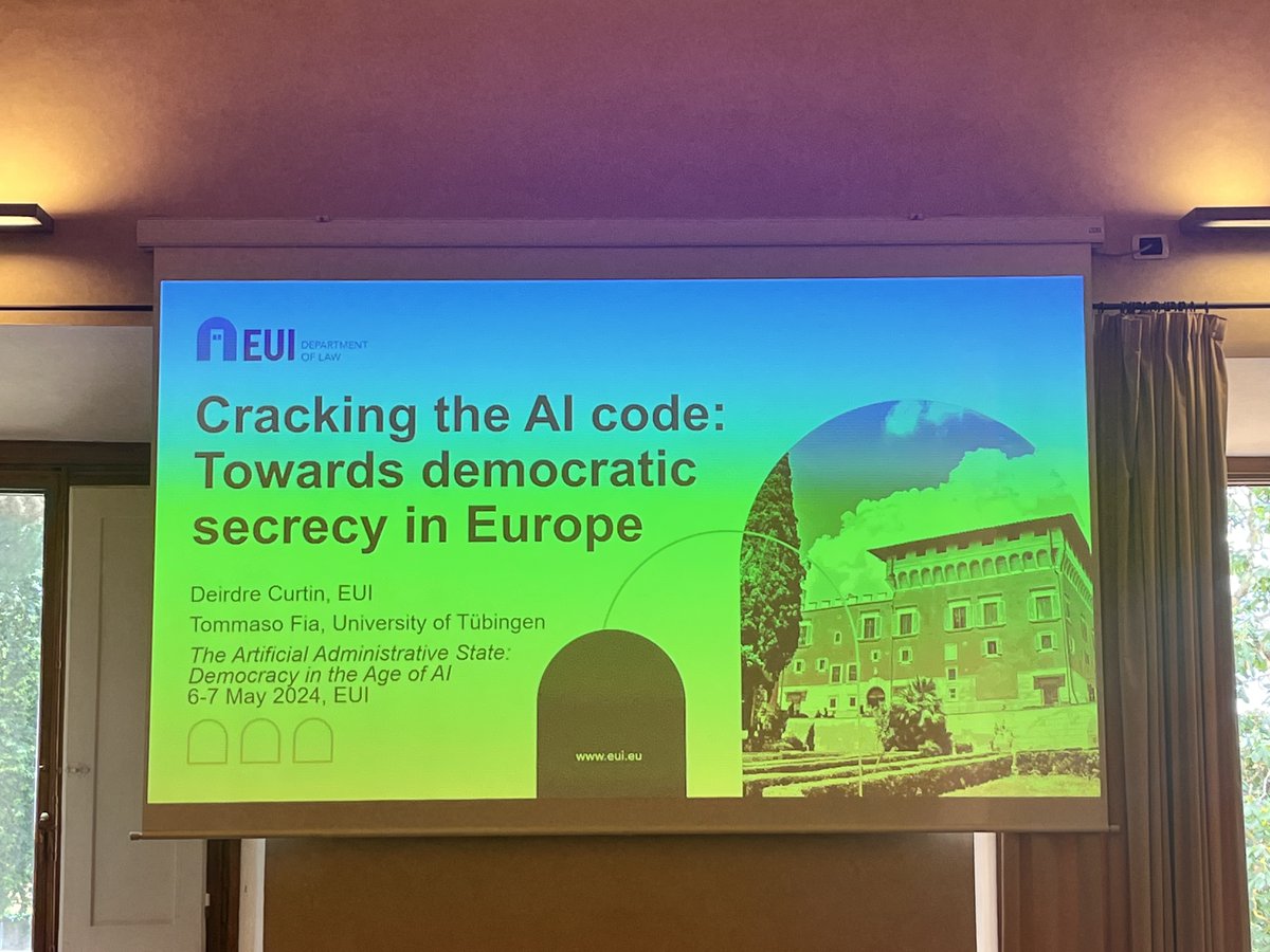 We're excited to kickstart 'The Artificial Administrative State: Democracy in the Age of AI'! 

The discussions are incredibly interesting, with distinguished speakers providing valuable insights on this critical topic.