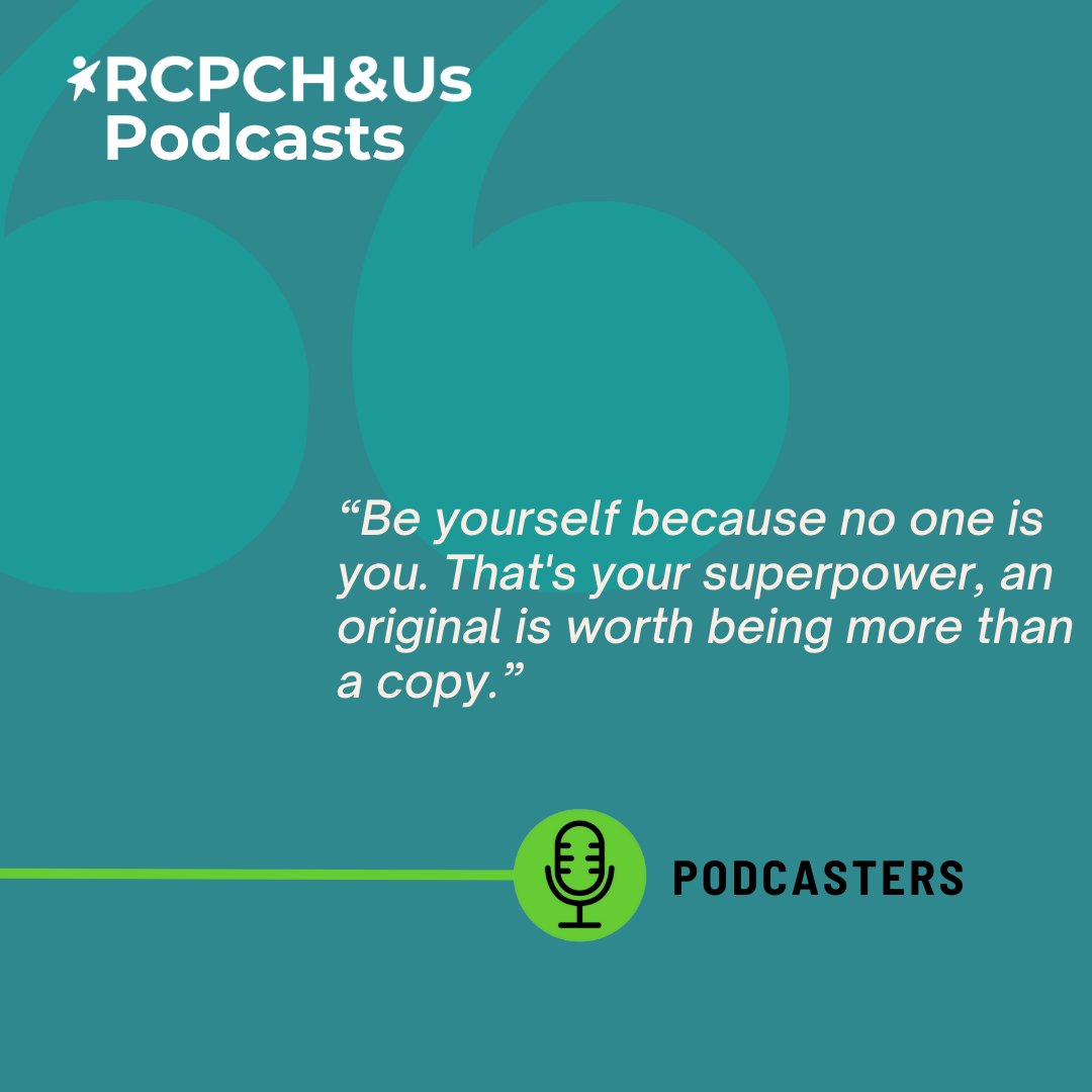 RCPCH_and_Us (@rcpch_and_us) on Twitter photo How can health & education professionals see beyond our conditions as children and young people?
Find out how in our latest podcast episode where our Podcasters talks about young peopleโs experiences of living with different long-term conditions.
rcpch.ac.uk/news-events/neโฆ How can health & education professionals see beyond our conditions as children and young people?
Find out how in our latest podcast episode where our Podcasters talks about young peopleโs experiences of living with different long-term conditions.
rcpch.ac.uk/news-events/neโฆ