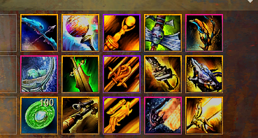 raggirare's tweet photo. i'm also taking a big break from legendaries @_@ i have a few in progress (and this isn't even all of them, a couple are equipped or in different sections) but after that push? i will be KIND to myself https://t.co/UfXOcTZ0Vm