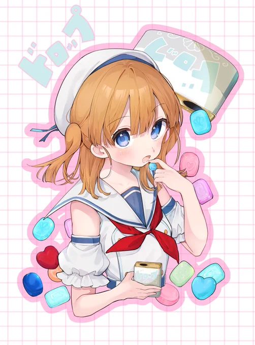 ドロップ缶#オリジナルイラスト 