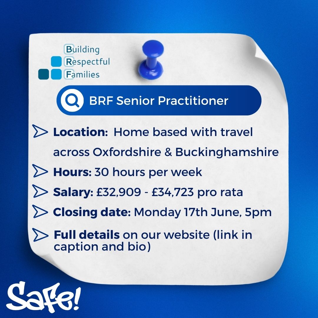 safesupportyp's tweet photo. We are Hiring🤝
Don't miss this opportunity to join our amazing Building Respectful Families team!
Full details👉 https://t.co/rsuLAwtZfs 
Please share with your networks and anyone who may be interested!
#charityjobs #charityjobsuk #oxonjobs #bucksjobs https://t.co/myzrYMVufj
