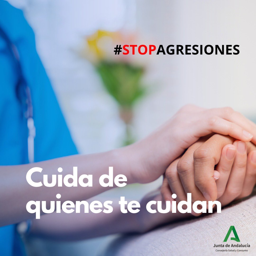 👨‍⚕️👩‍⚕️ Los profesionales sanitarios salvan vidas cada día. Debemos mostrarles siempre respeto y apoyo.

Ellos velan por nuestra #salud. Cuídalos.

➡ Y recuerda: Nada justifica una agresión.

#STOPagresiones✋ #GraciasProfesionalesSanitarios