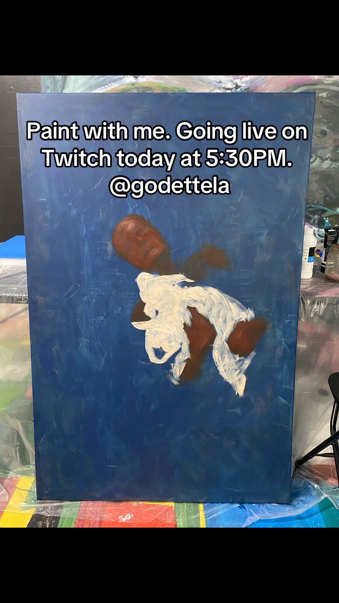 lagodette's tweet photo. Paint with me. Going live on Twitch today at 5:30PM. @godettela https://t.co/XHlyFjPPL2
