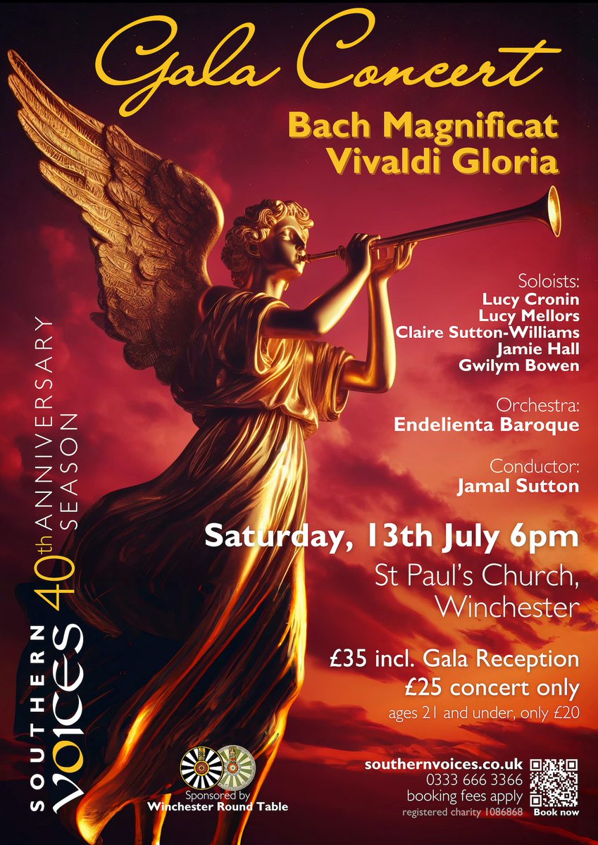 Southern Voices (@svhampshire) on Twitter photo š¢Tickets are selling fast for our 40th anniversary Gala Concert & Reception featuring <a href="/Endel_Baroque/">Endelienta Baroque</a> <a href="/jamal_sutton/">Jamal</a>
<a href="/lupinstheatre/">Lucy Mellors</a> <a href="/clairemezzo/">Claire Williams</a> Lucy Cronin @gwilymbowen <a href="/JWHallBaritone/">Jamie Mackenzie-Hall</a>
Info & tickets: southernvoices.co.uk/#Gala #SV40 #concert #celebrations š¢Tickets are selling fast for our 40th anniversary Gala Concert & Reception featuring <a href="/Endel_Baroque/">Endelienta Baroque</a> <a href="/jamal_sutton/">Jamal</a>
<a href="/lupinstheatre/">Lucy Mellors</a> <a href="/clairemezzo/">Claire Williams</a> Lucy Cronin @gwilymbowen <a href="/JWHallBaritone/">Jamie Mackenzie-Hall</a>
Info & tickets: southernvoices.co.uk/#Gala #SV40 #concert #celebrations