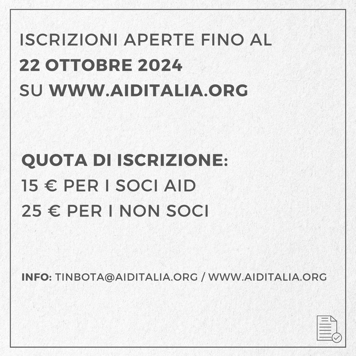 AID promuove "Tin Bota", un innovativo progetto di #formazione online dedicato a #genitori, #docenti, giovani e professionisti socio-sanitari, per immergersi a 360° nel mondo dei #DSA!👇
bit.ly/aid_tinbota