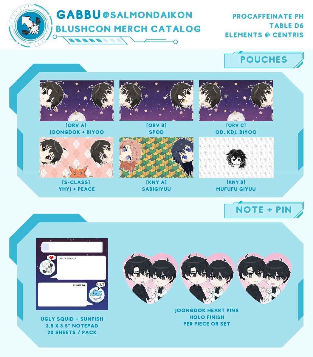 salmondaikon's tweet photo. Heyooo!! I'll be at @BlushCon this coming weekend with the procaffeinatePH☕️ girls (@hana_tox and @kuriations)!! 🫶I tried making a catalog but irl has prevented me from making more things... oops...

Visit us at Cabin Dead Dove (Table #6)!! See you there 💖#BLushcon2024 https://t.co/KtScQY5aQV