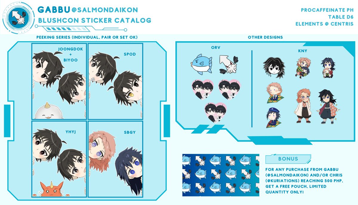 salmondaikon's tweet photo. Heyooo!! I'll be at @BlushCon this coming weekend with the procaffeinatePH☕️ girls (@hana_tox and @kuriations)!! 🫶I tried making a catalog but irl has prevented me from making more things... oops...

Visit us at Cabin Dead Dove (Table #6)!! See you there 💖#BLushcon2024 https://t.co/KtScQY5aQV