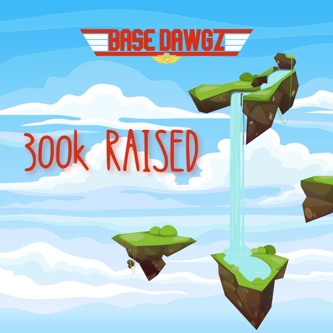 We're jumping from new heights!

$DAWGZ has raised over 300k and we're flying 🛩️