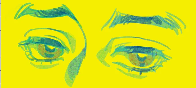 having a little too much fun with a colour jitter brush 