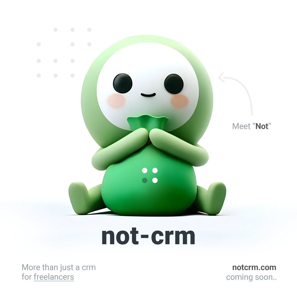 notjustacrm's tweet photo. We're building something for freelancers. Meet Not CRM.

#app #crm #freelance #freelancing https://t.co/nZXjW6ZiVq