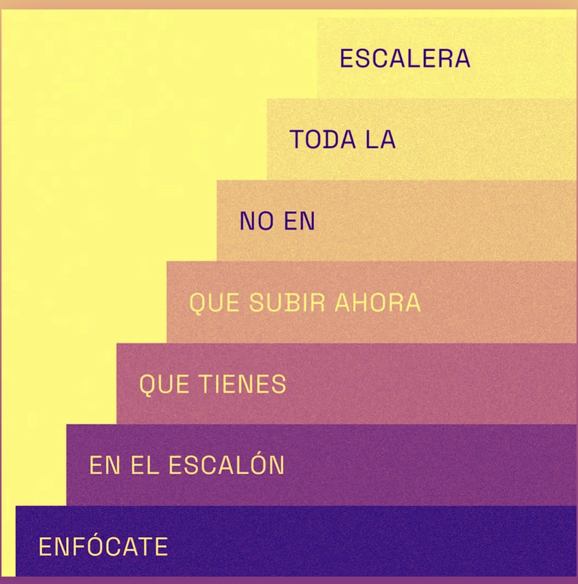 DoctorRenny's tweet photo. UN PASO A LA VEZ 

Vivimos en un mundo muy acelerado en el cual la rapidez se ha convertido regia de vida. Las personas ya no se toman tiempo para respirar con profundidad, piensan tanto en el futuro que se les olvida que la  existencia transcurre en un eterno presente. La idea ilusa de controlar el futuro ha generado una epidemia de ansiedad de alcance mundial y funcionamos en la trampa de la simultaneidad y el multi-tasking. 

El antídoto para esta trampa mental es la presencia. Dar  un paso a la vez y superar la preocupación crónica. De hecho hoy es el primer día del resto de nuestra vidas, por lo que hoy es el más importante de los días y es, por cierto la base para la creación del futuro que tanto inquieta a las personas. Vamos a ponerlo de esta manera: si deseas tener un buen futuro, nada te lo asegura más que tener un buen presente. Hoy es el día de la decisión, del plan, de la semilla. Lo que hagamos hoy definirá el fruto del devenir. 

Por eso mi recomendación. 
Cálmate. 
Céntrate. 
Respira. 
Enfócate. 
Da un paso a la vez. 
Y de ser posible disfrútalo. 
El esfuerzo disfrutado es la súper clave del éxito. 
Concéntrate en el escalón que tienes al frente y no en toda la escalera. Así, en el modo kaizen, con el trabajo de hormiga no habrá meta que se te resista. 
Recuerda: tu vida está ocurriendo aquí y ahora y no en ningún futuro. 
No te dejes engañar por tu mente. 
Un abrazo. 
#foco #kaizen #unpasoalavez #trampasdelamente