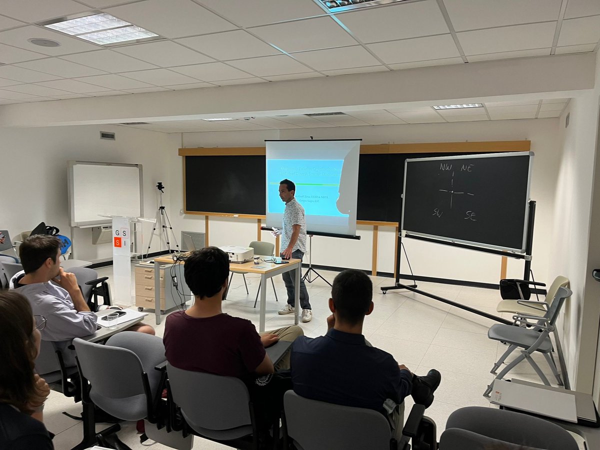 Day 2 of the GSSI Workshop on the Environment, Climate Change &amp; Disasters 🌱🌊🌋 with prof. <a href="/GraffZivin/">Joshua Graff Zivin</a> giving his keynote speech