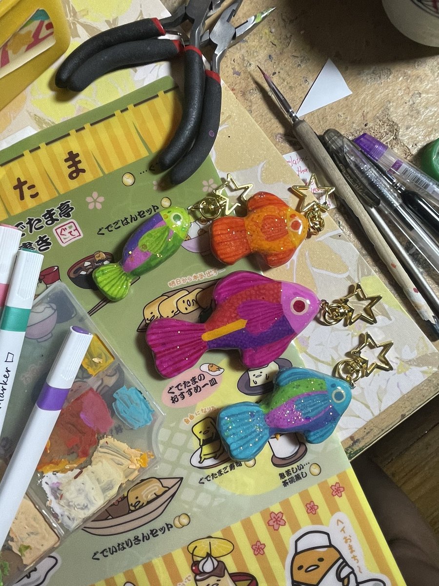 went fishing! 🐠🎏