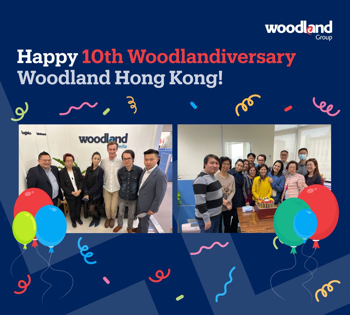 Woodland Hong Kong is turning 10! 🥳
We are proud of your success and grateful to be working with such a dedicated team of experienced Woodlanders. Thank you for being an integral part of our collective growth and for allowing us to deliver supply chain excellence worldwide.