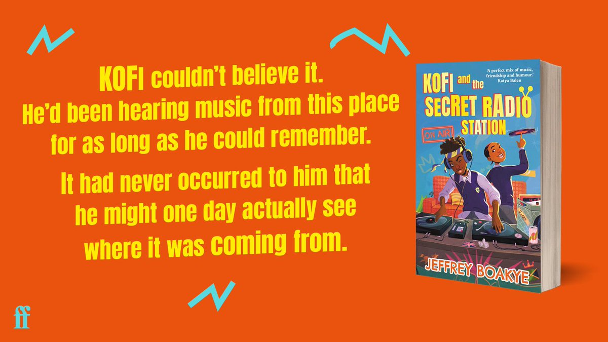 KOFI is back! Celebrating the publication of his latest adventure, KOFI and the Secret Radio Station! 

Music, mischief, mystery and more set in 1995… I’m so proud of this one! Spread the word, and dive in! <a href="/FaberChildrens/">Faber Children's</a>✨ Rep <a href="/SarahSuch/">Sarah Such</a> 🥂