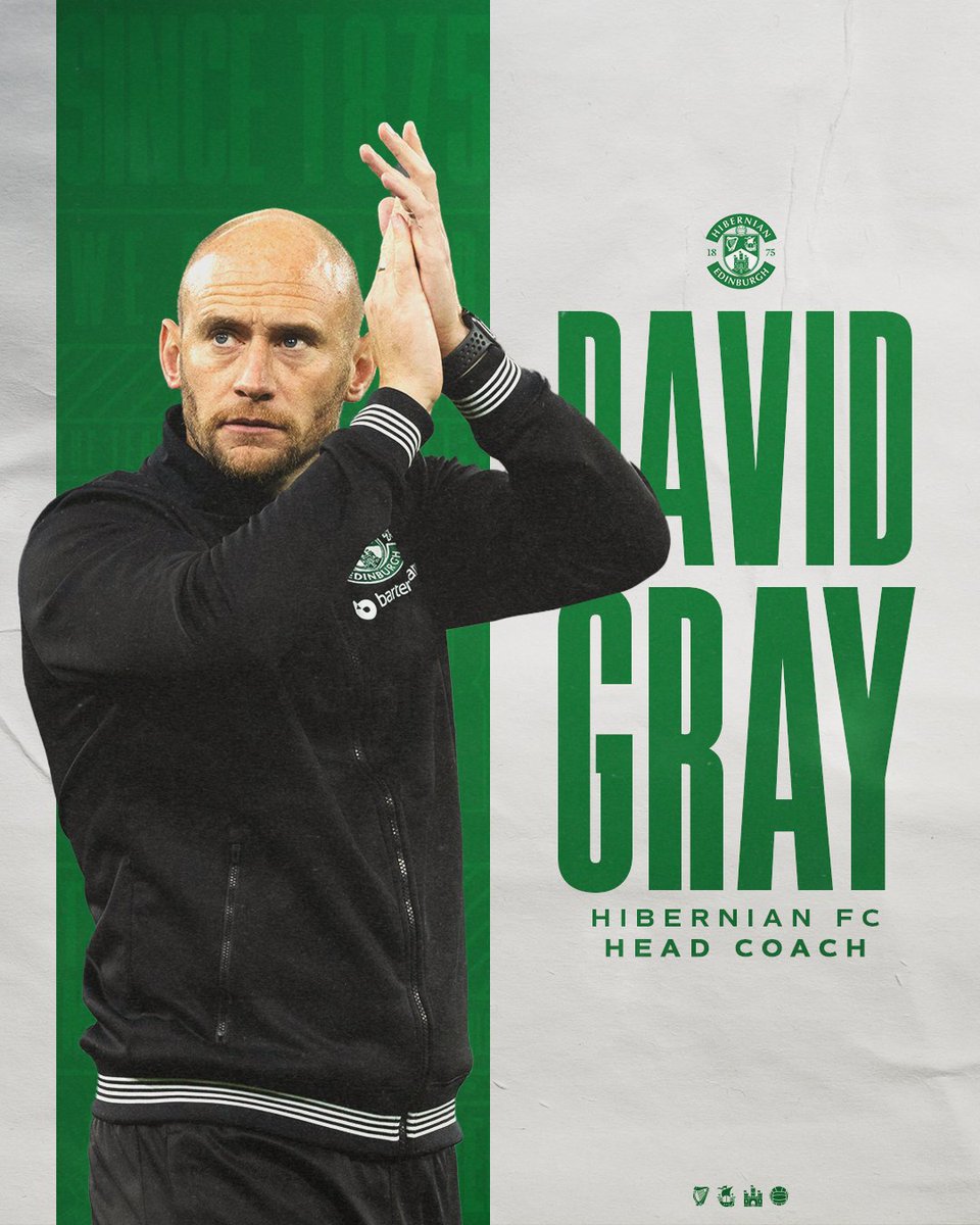 Hibernian FC are delighted to confirm David Gray as the Hibees' new Head Coach, signing a three-year deal with the Club.