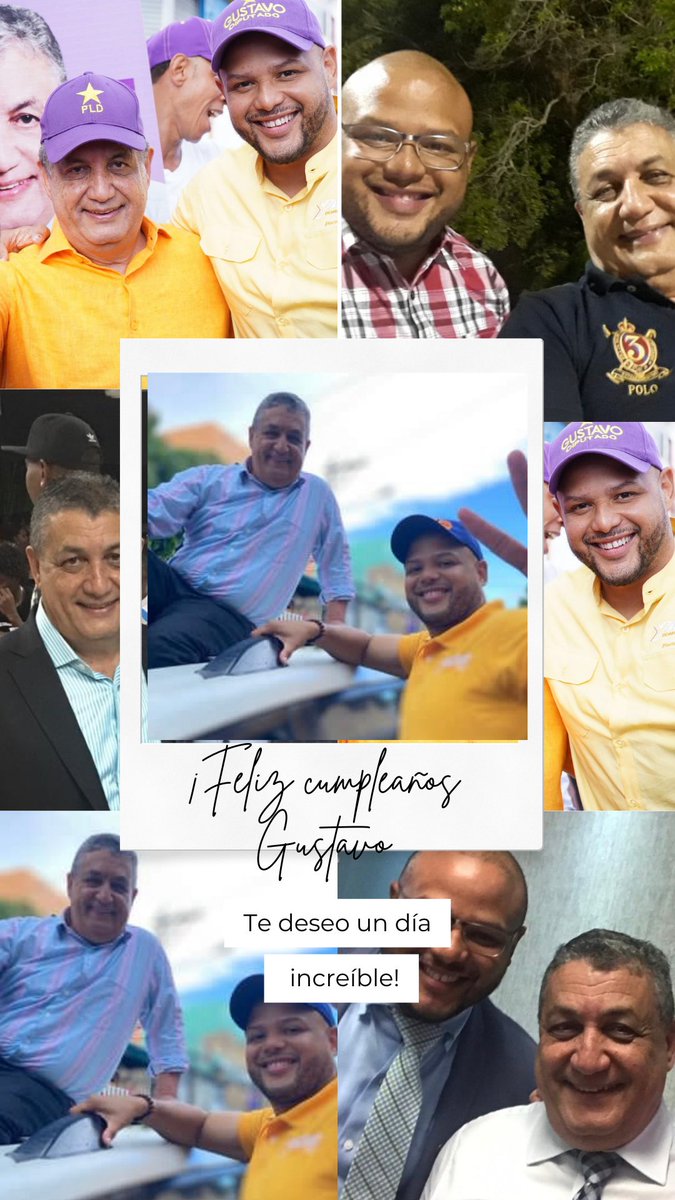 YASSER DOMINGUEZ (@yasserdominguez) on Twitter photo Estimado <a href="/GustavoSanchezq/">Gustavo Sanchez</a>
Feliz cumpleaños. Es un honor y una bendición tenerte como padre y guía. Tu dedicación y sabiduría nos inspiran cada día. Gracias por ser un ejemplo de integridad y compromiso en la vida y en la política.
Bendiciones, salud y éxitos! Estimado <a href="/GustavoSanchezq/">Gustavo Sanchez</a>
Feliz cumpleaños. Es un honor y una bendición tenerte como padre y guía. Tu dedicación y sabiduría nos inspiran cada día. Gracias por ser un ejemplo de integridad y compromiso en la vida y en la política.
Bendiciones, salud y éxitos!