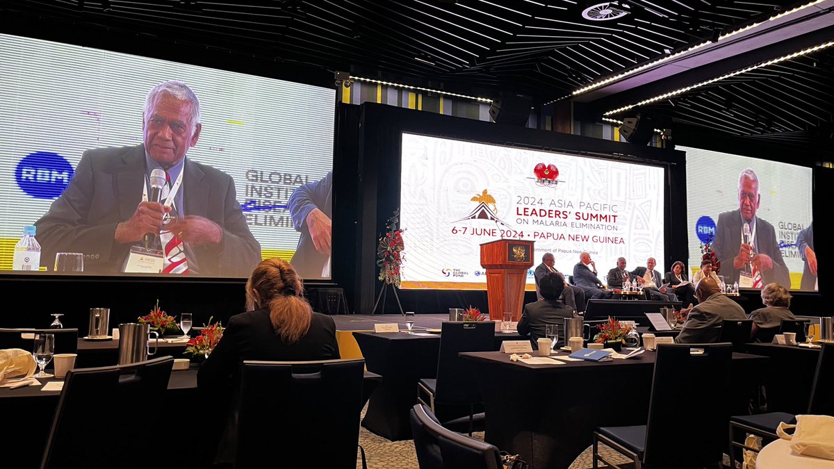 Leaders from across the Asia-Pacific are meeting in Papua New Guinea 🇵🇬 to discuss challenges and approaches to boost #malaria elimination efforts in the region. <a href="/APLMA_Malaria/">Asia Pacific Leaders Malaria Alliance</a> #MalariaLeaders2024 #EndMalaria