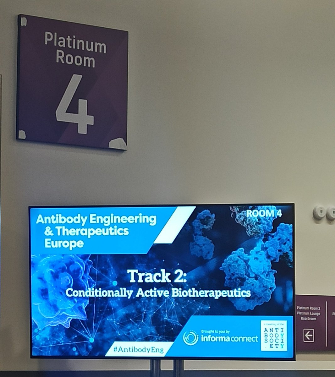 MEscobar_R's tweet image. Outstanding presentation by @BOllerSalvia at #AntibodyEng in #ExcelLondon summarizing the latest advancements in the conditionally active biotherapeutics field and showing our @ChemSynBioGroup results! Thrilled &amp;amp; grateful for having the opportunity to attend &amp;amp; learn! #proudteam