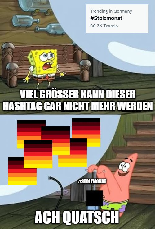 Los, Retards, wir müssen wieder hoch! #Stolzmonat #Stolzlieder #StolzmonatInDieTrends