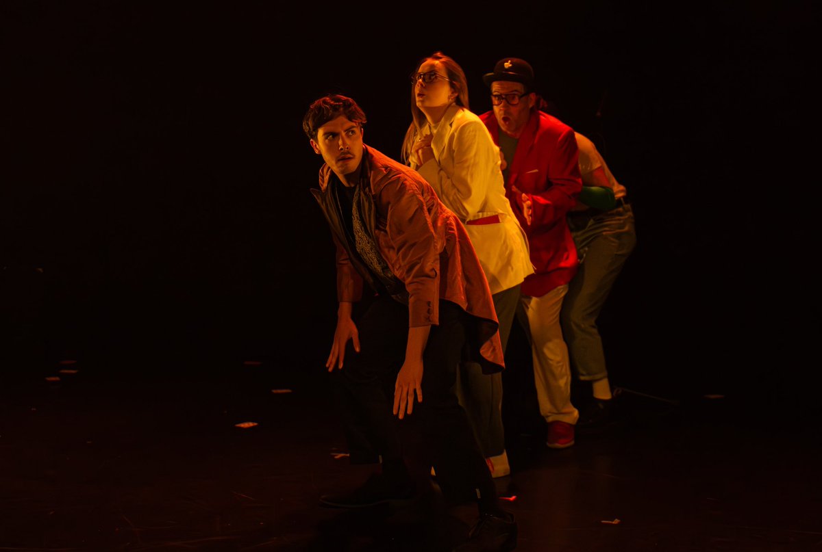 TomBrIV's tweet photo. My final performance at LIPA. 
‘And For My Next Trick’ an original piece written by myself about four magicians (and a PA!). Thanks to my incredible group ‘Hit The Deck’ for making this a joy, and bringing my weird stupid ideas to life. https://t.co/FDpAUAO7tK