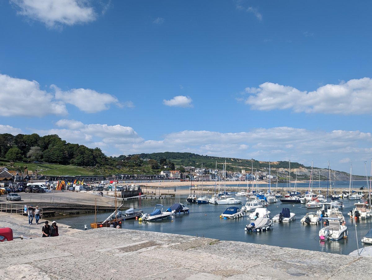 Year 12 Geography students enjoyed a busy day at Lyme Regis yesterday, collecting data for their coursework assessment on the use and effectiveness, of Coastal Management. The weather stayed glorious for them to measure the rock amour, complete field sketches and questionnaires!
