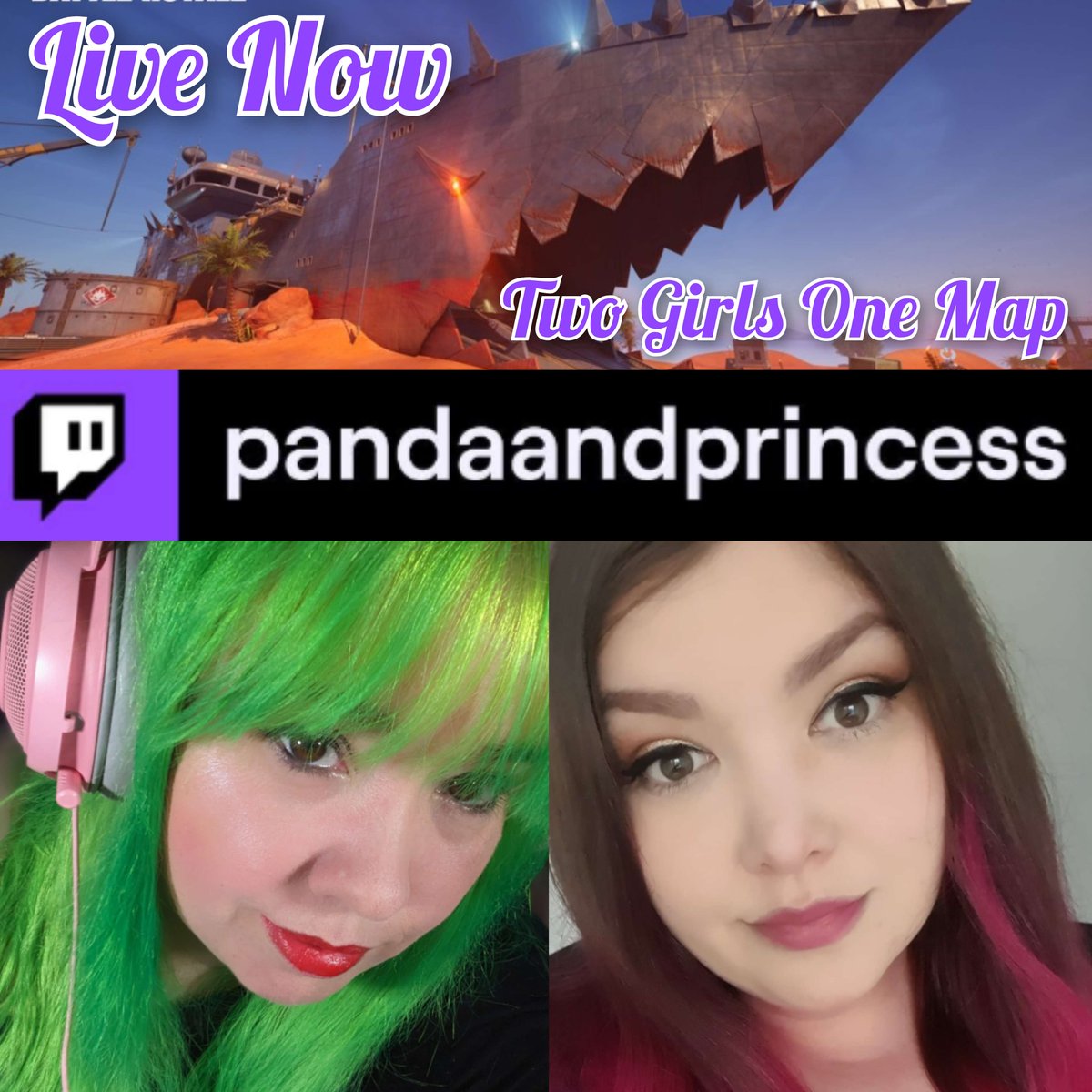 Pew Pew We Love You 

Live Now with Fortnite Date Day - Exploring the new Season and having many Giggles not Skillz 

twitch.tv/PandaAndPrince…