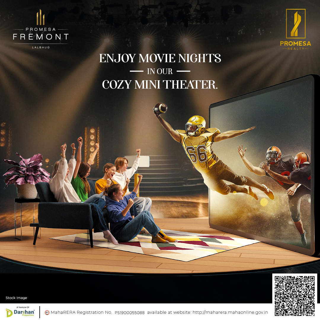 PromesaRea12864's tweet image. Experience movie nights like never before at Promesa Fremont! Our mini theater offers the perfect setting to unwind and enjoy your favorite films with friends and family.

#PromesaRealty #PromesaFremont #MiniTheater #Fremont #FremontLalbaug #Lalbaug #NewLaunch #SouthBombay
