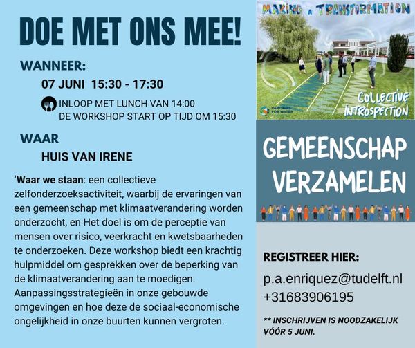 Workshop Gemeenschap Verzamelen 🫶

Doe mee met deze workshop! Vanaf 14.00 uur is de inloop met lunch, de workshop start om 15.30 uur. Ben jij erbij? 📷

Meer workshops of andere activiteiten zien? Kijk op 👉 tinyurl.com/48d58n4h 

#OnsBloemhof