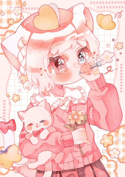 「blush cat tail」 illustration images(Latest)