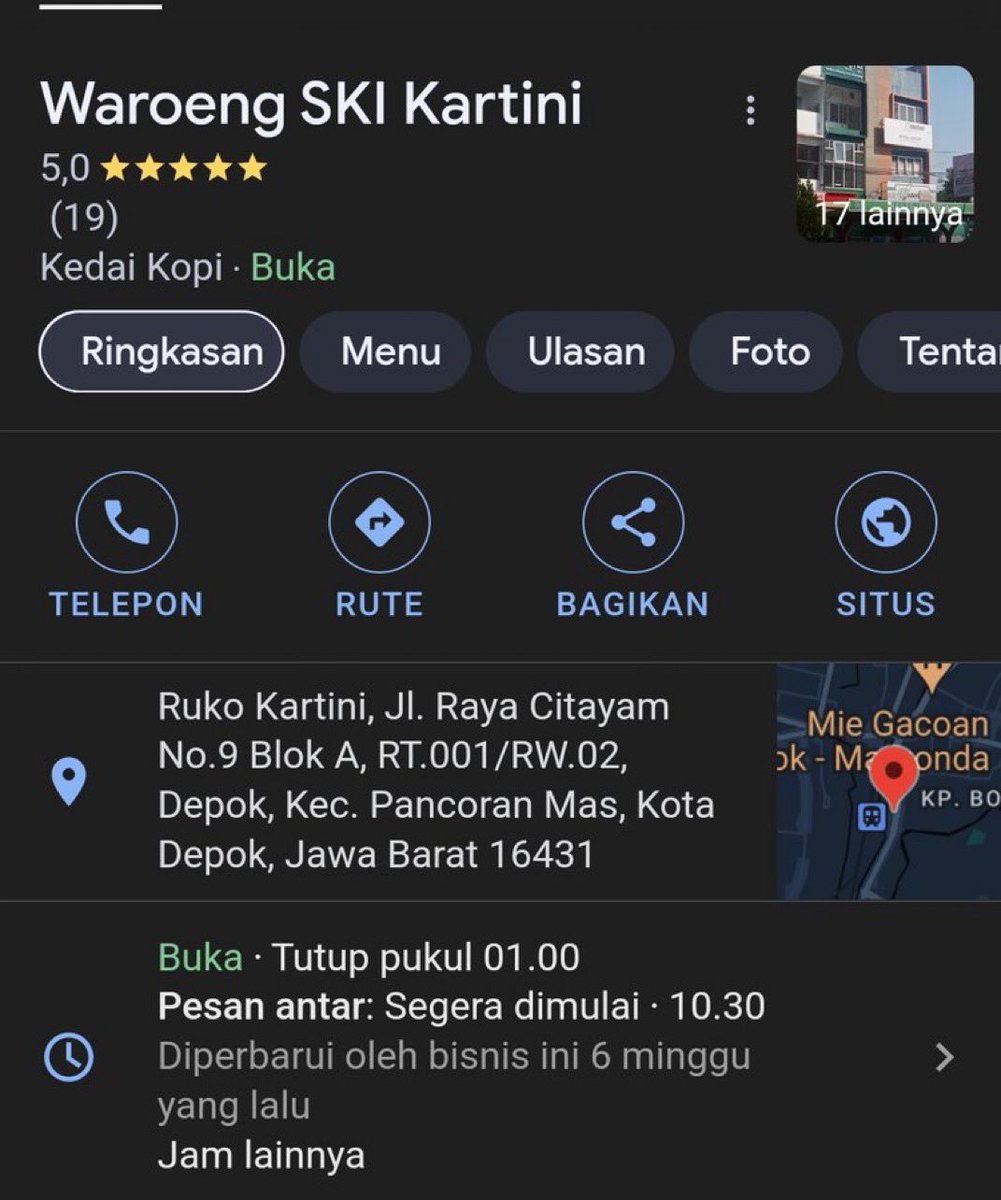 Guys update ternyata ada dua. Cimanggis sama yg ini.