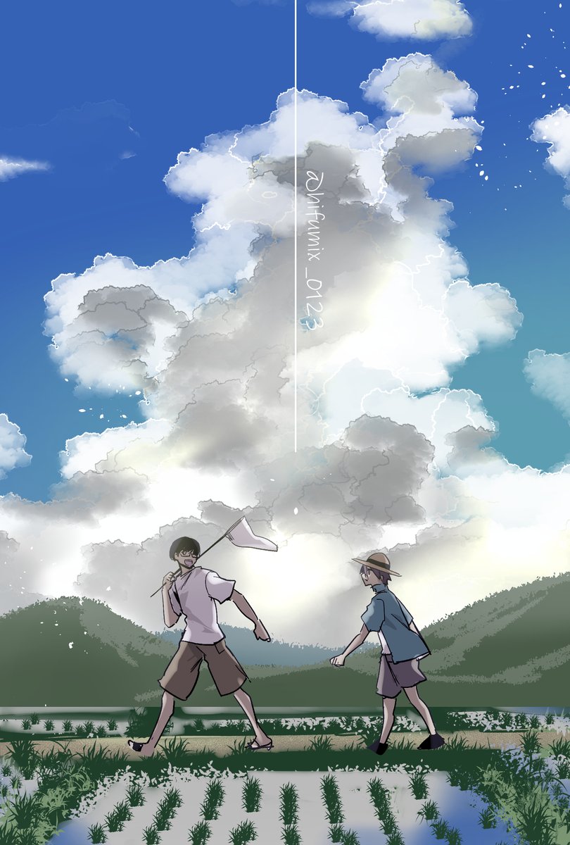 今日の20分筆慣らし skebでリクエストをもらったおでかけしている埼玉