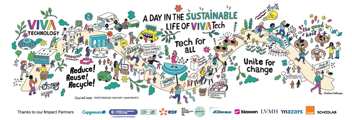 Proud to announce #VivaTech is now ISO 20121 certified, a milestone in our commitment to sustainability & CSR🌍 This is just the beginning—our journey to foster diversity and positive impact continues. Dive into our trajectory in our latest article! vivatechnology.com/news/viva-tech…