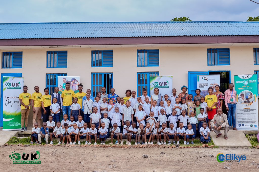 GukRdc's tweet photo. Le Groupe Utalii Kwetu a célébré la Journée mondiale de l'environnement avec la grande finale de la 2e édition du concours Utalii Kwetu. Le concours Utalii Kwetu vise à gagner l'esprit de la prochaine génération de dirigeants congolais en les sensibilisant à l'environnement. https://t.co/08CvcSAuKO