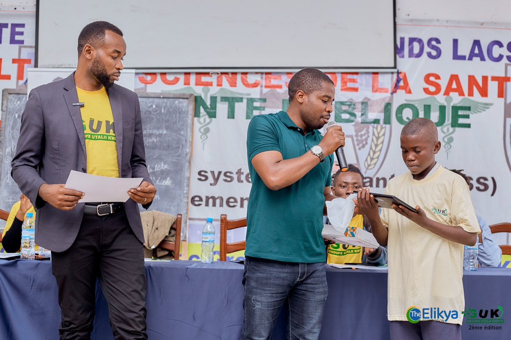 GukRdc's tweet photo. Le Groupe Utalii Kwetu a célébré la Journée mondiale de l'environnement avec la grande finale de la 2e édition du concours Utalii Kwetu. Le concours Utalii Kwetu vise à gagner l'esprit de la prochaine génération de dirigeants congolais en les sensibilisant à l'environnement. https://t.co/08CvcSAuKO